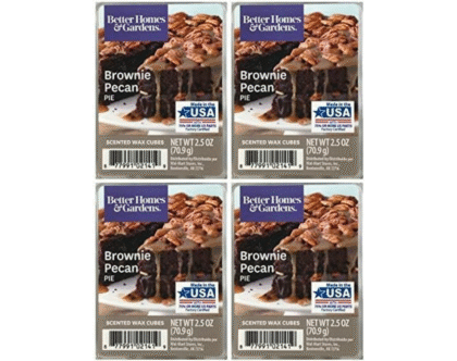 Better Homes and Gardens Brownie Pecan Pie Scented Wax Cubes (4 Packs)