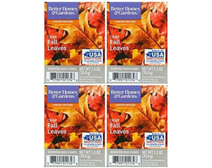 Better Homes and Gardens Crisp Fall Leaves Wax Cubes (4-Pack)