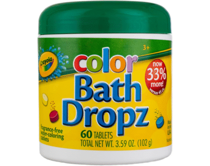 Crayola Color Bath Dropz 60 Fragrance-Free Water-Coloring Tablets  3.59 oz (2 Pack)