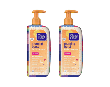 Clean & Clear Morning Burst Oil-Free Facial Cleanser 8 Fl. Oz (2 pack)