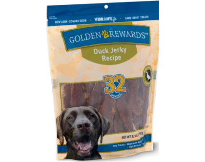Golden Rewards Duck Jerky Dog Treats 32 oz