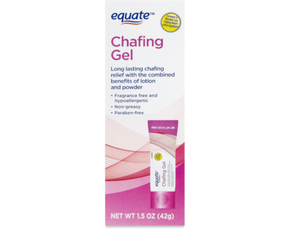 Equate Chafing Gel Relief, Non-Greasy, Hypoallergenic, Powder, lotion Fragrance, Talc ,Paraban Free, 1.5 OZ 
