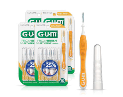 GUM Proxabrush Go-Betweens Cleaners 10 Count (4 Pack)