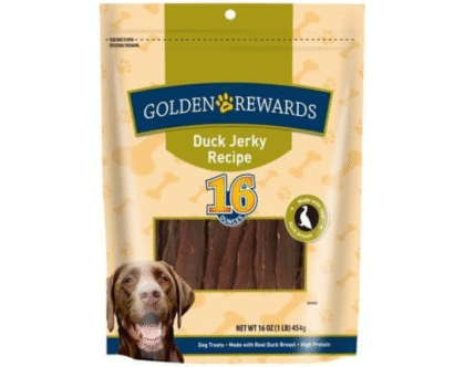 Golden Rewards Duck Jerky Dog Treat, 16 Oz