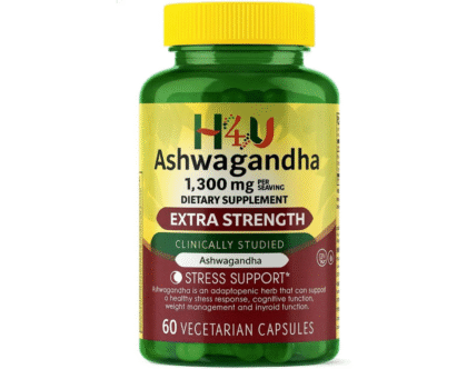 H4U Care Ashwagandha Dietary Supplement 1300 mg 60 Capsules