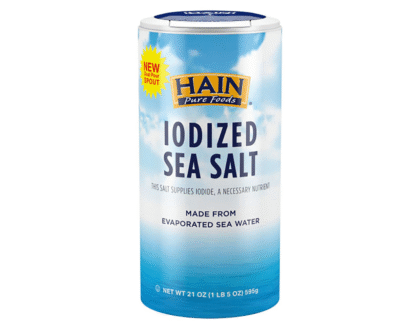 Hain Pure Foods Iodized Sea Salt 21 Oz