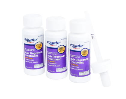 Equate Hair Regrowth Treatment for Women with Minoxidil 2%, 3-2 Oz (3 Pack)