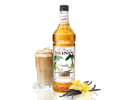 Monin Coffee, Shakes, and Cocktails, Vanilla Flavored Syrup 1 Liter