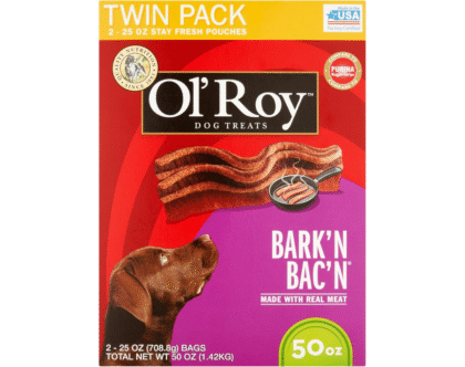 Ol' Roy Bark'n Bac'n Dog Treats 50 Oz