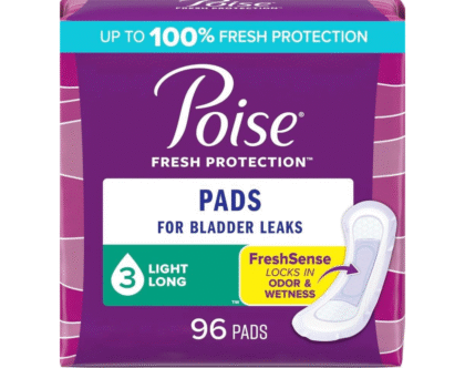 Poise Bladder Control Pad, Light Absorbency, 96 Pads