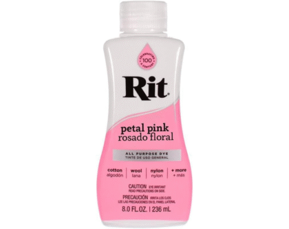 Craft County Rit Dye, Liquid Fabric Dye for Clothing, Décor, and Crafts, Petal Pink 8 Oz