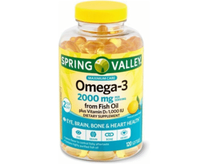 Spring Valley Omega-3 from Fish Oil 2000 mg, 180 Softgels (2 Pack)