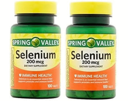 Spring Valley Selenium 200 mcg, 100 Tablets (2 Pack)